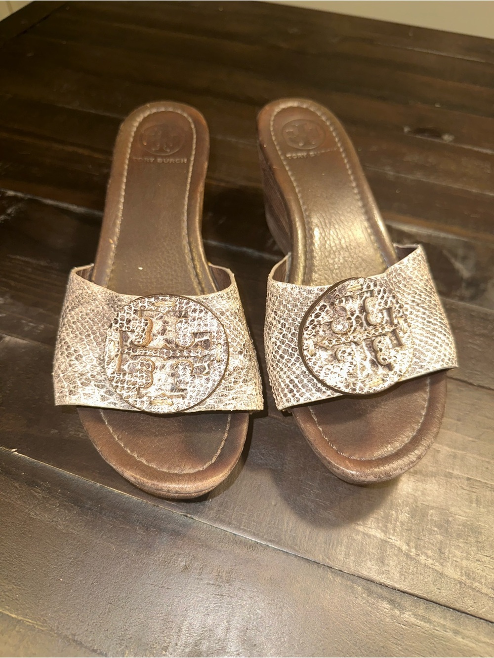 Tory Burch Snakeskin Women's Wedges/Clogs/Sandals